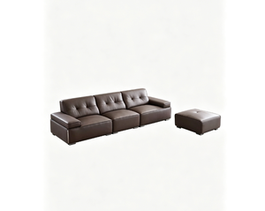 <span class=keywords><strong>Canapé</strong></span> de loisirs en cuir écologique minimaliste italien, salon moderne et simple, grande combinaison modulable, multifonctionnel - Product Image 5