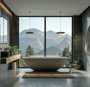 Baignoire en béton écologique à double extrémité, baignoire en ciment préfabriqué durable, grande capacité, directement de l'usine du Vietnam - Product Image 3