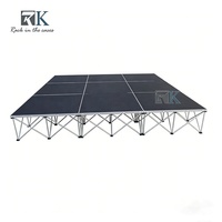 Scène pliante 4ft*4ft, plateforme antidérapante, événements en plein air, scène stable