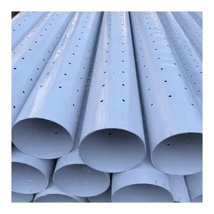Продам высокое качество ПВХ дренажная Оросительная труба перфорированная труба просачивания upvc труба - Product Image 1