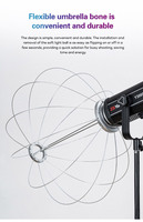 Zsyb haute qualité 65cm Bowens photographie équipement d'éclairage balle souple pliable boîte souple pour Studio lumière