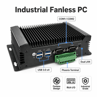 Computadora Industrial Integrada Sin Ventilador YCT, Aleación de Aluminio, 4 USB 3.0, 2 Puertos Serie COM RS232/485 para Automatización, IoT, PC Industrial