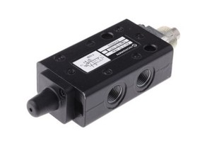 Válvula de Palanca Manual Serie X3044302 X30 5/2, Puerto G1/8, Caudal de 335 L/min, -0.9-10 Bar, Cuerpo de Zinc - Product Image 2