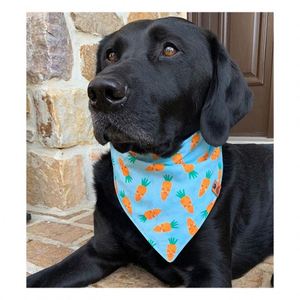 Custom <b>Easter</b> Bandanas Dog logo Pet Double Layer Printed Triangle Dog Bandanas Personalized Dog <b>Gift</b> - Product Image 1