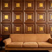 Panel de Pared 3D de PVC con Superficie de Espejo, Suministro de Fábrica, Azulejo Decorativo Impermeable para Uso en Proyectos Comerciales