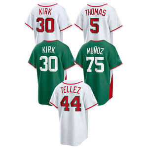 Camiseta Personalizada del Clásico Mundial de Béisbol 2026, Edición Local, Económica, Cosida, de Todos los Jugadores: 30 Kirk, 75 Muñoz, 16 Durán, 56 Arozarena - Product Image 6