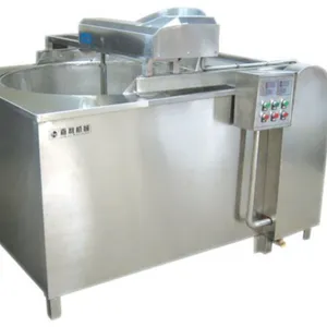 Gas heating automatic fryer machine with commercial French fries and chicken