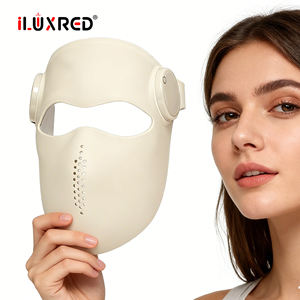 ILUXRED Fabrika Fiyatlı LED Yüz Maskesi Kırmızı Işık Terapisi Kızılötesi Yakın Kızılötesi Silikon Kırmızı Işık Maskesi Evde Kullanım - Product Image 2