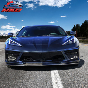 Protector de Parachoques Delantero para Chevy Corvette C8 Estilo Z51 2020-2025, Alerón de Fibra de Carbono, Difusor de 3 Piezas, Protector de Mentón - Product Image 2