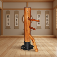 Mannequin en bois fait main pour le Wing Chun, technique de Kung Fu polie, matériau naturel