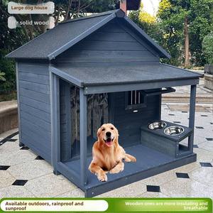 Vente en gros de niche <span class=keywords><strong>pour</strong></span> <span class=keywords><strong>chien</strong></span> en bois massif, universelle, <span class=keywords><strong>pour</strong></span> toutes les saisons, résistante à la pluie et au soleil, <span class=keywords><strong>pour</strong></span> Golden Retriever - Product Image 3