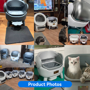 Kotak Kotoran Kucing Otomatis Desain Baru 2026 <span class=keywords><strong>Maine</strong></span> <span class=keywords><strong>Coon</strong></span> Jumbo Open Top Self Cleaning Litter Box Kontrol Aplikasi dengan Pijakan Akses Mudah - Product Image 5
