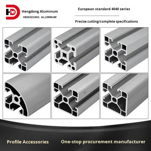 Nhà sản xuất cung cấp 2020 <span class=keywords><strong>4040</strong></span> 4080 nhôm hồ sơ cho thiết bị tự động hóa & dây chuyền sản xuất Anodized sơn tĩnh điện có sẵn - Product Image 2