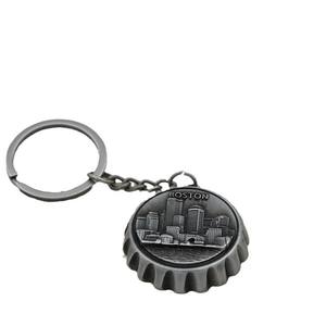 Décapsuleur de bouteille de bière souvenir de Boston, États-Unis, porte-clés, logo personnalisé, alliage de zinc, cadeau promotionnel, 3,5x4 cm, tendance/pratique - Product Image 6
