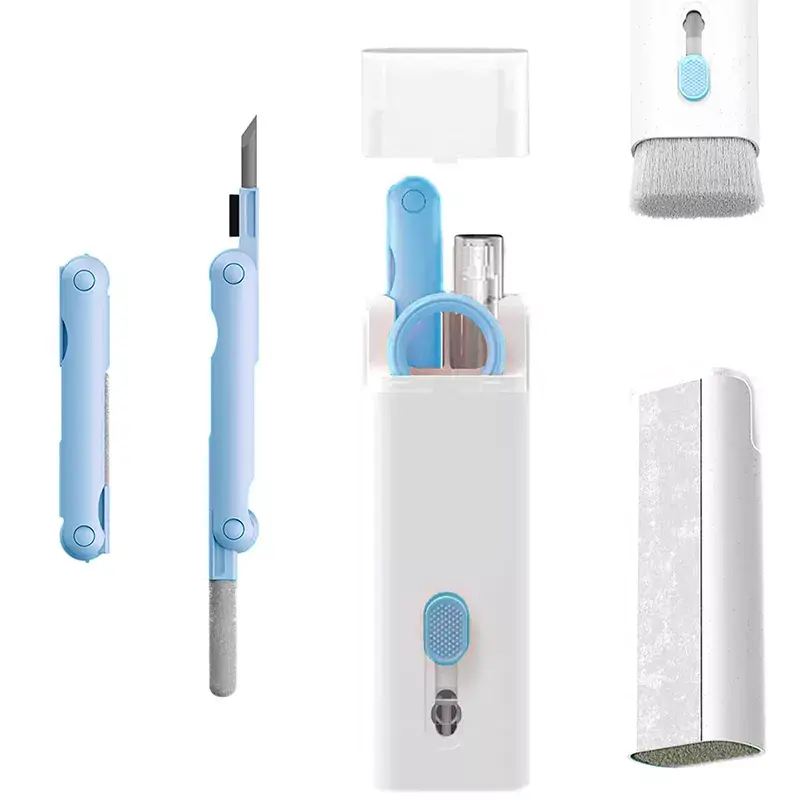 Multifunctional Keyboard Earphone Electronics Cleaner Brush Kit 7 in 1 Computer Phone Cleaning Set For airpods Cleaner