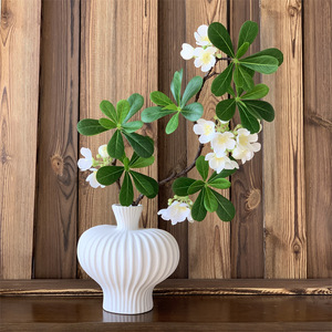 Flores Artificiales de Pittosporum Tobira de Muyu Chronicles, Ramas Individuales de Seda Blanca y Rosa, Decoración para el Hogar y la Oficina, Impresión 3D - Product Image 2