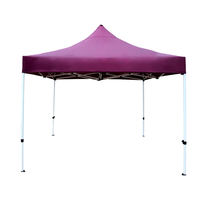 Tente publicitaire pop-up extérieure imperméable en Oxford avec revêtement en colle blanche écologique coupe-vent 3x3m