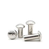Rivets pleins à tête ronde DIN 660 haute durabilité en acier au carbone/inox/aluminium pour l'assemblage d'équipements industriels en tôle