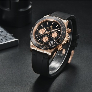 Montre en silicone PAGANI DESIGN 1644 pour homme, quartz, marque haut de gamme, date, montre-bracelet pour homme, étanche, chronographe sportif, horloge pour homme - Product Image 3
