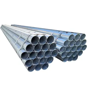 Galvanized Erw Steel Round Tubes For Greenhouse Building Construction Hot Dipped Galvanized Pipe