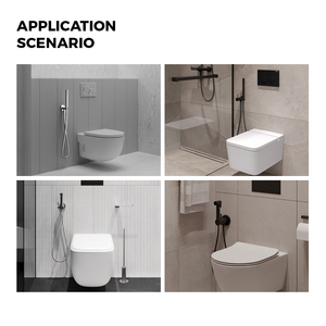 GEE-N Brass Chrome Plate Shattaf with <strong>Handheld</strong> <strong>Bidet</strong> <strong>Sprayer</strong> for Hotel Bathrooms and Toilets - Product Image 6