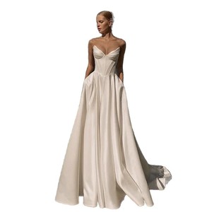 S1745L Nuovo Stile 2026 Abito da Sposa con Piccolo Strascico per la Sposa, in Tulle Leggero, Lussuoso ed Elegante Abito da Sposa Lungo - Product Image 5