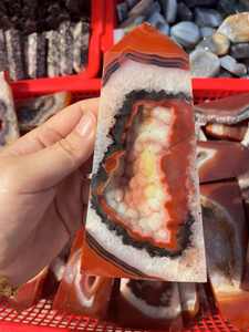 Cristales y Piedras Curativas Naturales al por Mayor, Gema de Ágata Roja, Cuarzo, Cornalina, Geoda Druzy, Punta de Torre para Regalo - Product Image 6