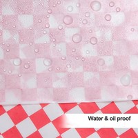 Offre Spéciale 12x12 "100pcs feuilles de papier de doublure de panier de nourriture, feuilles de papier ciré résistant à la graisse pour le festival de fête de la nourriture et à l'extérieur