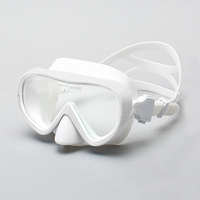 Masques de plongée avec lentille en verre trempé, pour la plongée en apnée, 1 pièce