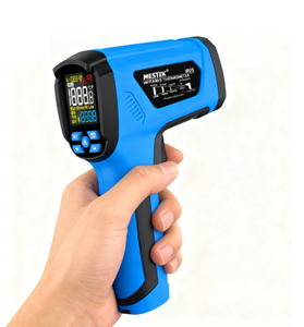 A medida de alta temperatura azul IP67 do ODM do termômetro infravermelho Handheld IR05 de MESTEK avaliou o material do ABS garantia 1 ano - Product Image 2