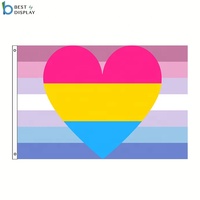 Drapeau LGBT imprimé en polyester 100% 3x5 pieds, drapeau de la fierté lesbienne