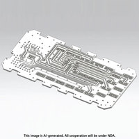 Composants de terminal radar et de navigation durables, usinés CNC, pièces de précision en alliage d'aluminium pour radar