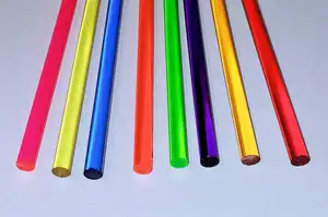 Acrylic Solid Rod Large Plastic OEM Customized Polish Building Surface Color Material Decoration Origin Type Stable