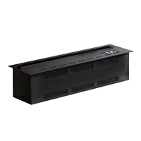 Cheminée électronique domestique ultrasonique moderne, élégante et tendance, avec des flammes simulées pour le fond de la télévision, humidificateur inclus