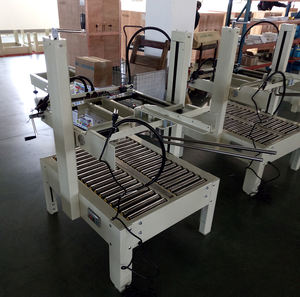 AS323 yarı otomatik üst kapaklar kat kemerler konveyör karton kutu kasa mühürleyen yapıştırma makinesi - Product Image 2