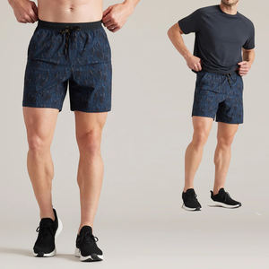 Shorts de basket-ball pour hommes avec logo personnalisé, lot de 5, poches zippées, légers, séchage rapide, entraînement en salle de sport, 100% polyester, décontractés - Product Image 1