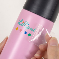 Étiquettes de Transfert UV 3D de Luxe Imperméables Personnalisées avec Logo, Dorure à Froid Claire ou Argentée