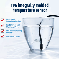Super Industrial Use Waterproof Freeze-Resistant Molded TPE One-Piece Temperature Sensor NTC 10K Thermistor Corrosion-Resistant