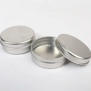 Tiger lip balm metal tin container OEM customized silver red gold black white etc Invech Metal candle hair wax shampoo small screw tin