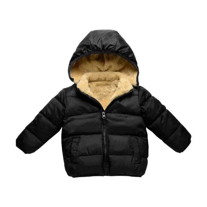 Children's Clothing Wholesale Kids Lamb Cashmere Padded Jackets Baby Winter Thickened Warm Jackets For Boys And Girls