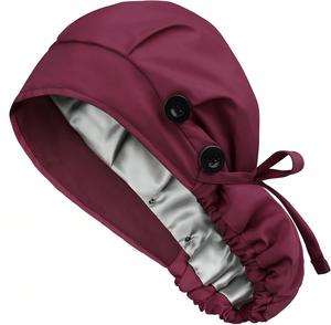Gorro Quirúrgico Ajustable para Mujer, Gorro de Enfermera y Doctora con Red para el Cabello, Gorro Quirúrgico con Forro de Satén para Mujer, para Cola de Caballo, para Uso Hospitalario - Product Image 6