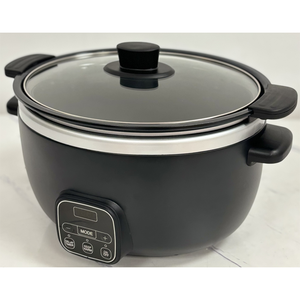 Casserole électrique à cuisson lente de <span class=keywords><strong>grande</strong></span> <span class=keywords><strong>capacité</strong></span> noire - 6-10L, programmable, maintien au chaud, minuterie de retard, couvercle en verre, pour la cuisine familiale à domicile - Product Image 3