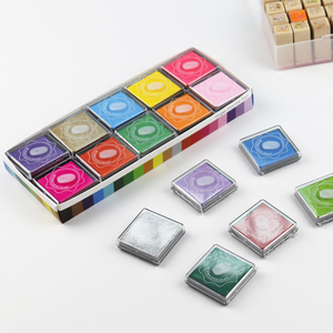 20 couleurs, tampons d'encre lavables non toxiques 4x4cm pour enfants, tampons éducatifs en vrac pour l'artisanat DIY et le graffiti des enfants - Product Image 5
