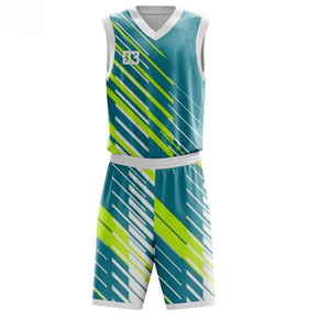 Ensemble de maillots de basket-ball personnalisables, bleu, rouge, blanc, étoiles, impression sublimée, évacuation de l'humidité, vêtements de sport unisexes pour adultes - Product Image 3