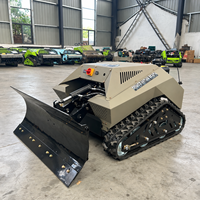 Mini-bulldozer à chenilles télécommandé CE GZ800, lame de bulldozer diesel, machine de nivellement du terrain pour la construction agricole et les vergers