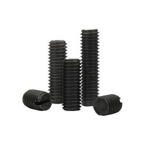 สกรูหัวแบนแบบมีร่อง คาร์บอนสตีล 14H สีดำ มาตรฐาน DIN551  ขนาด M3 M4 M5 M6 M8 M10 M12 - Product Image 2