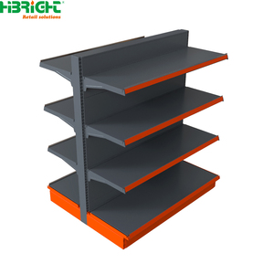 Estantería Metálica Ajustable para Supermercado, de 4 Niveles, Exhibidor de Doble Cara, Independiente, para Tiendas de Abarrotes - Product Image 2