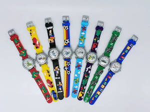 3D Dessin Animé Mignon Enfants En Caoutchouc de Montre Étudiant <span class=keywords><strong>Temps</strong></span> Quartz Montre pour Les Filles Garçons - Product Image 3