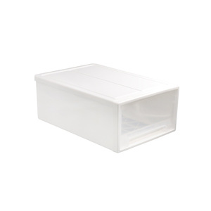 Armario apilable de plástico RTS, organizador de cajones de ropa interior, caja de almacenamiento de ropa de artículos diversos transparentes con corredera - Product Image 2