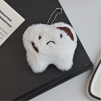 Peluche dentaire en forme de pompon, jouet pour la santé dentaire, brosse à dents, pendentif pour sac d'école, porte-clés, cadeau pour les dentistes